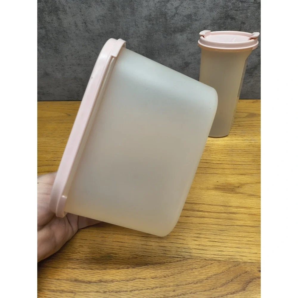 Lot‎ of 4 Vintage Light Pink Tupperware Mix Lot Made In The USA